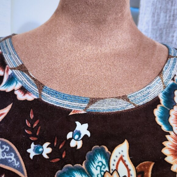 Anac Designed By Kimi Multi-Colored Top | Boho & Artcore Maximalist | Size L - Picture 4 of 9